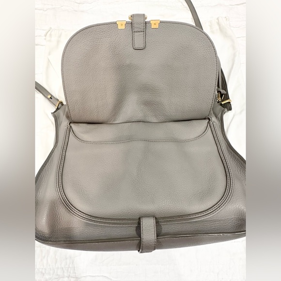 Chloé Marcie Double Carry - Cashmere Gray - Picture 8 of 9
